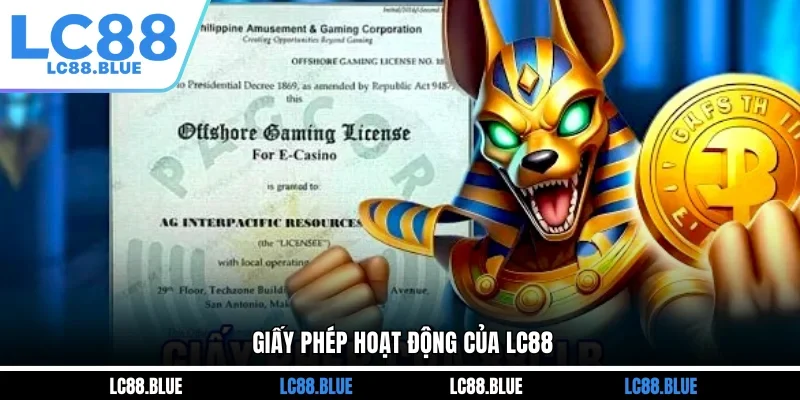 Giấy phép hoạt động của LC88
